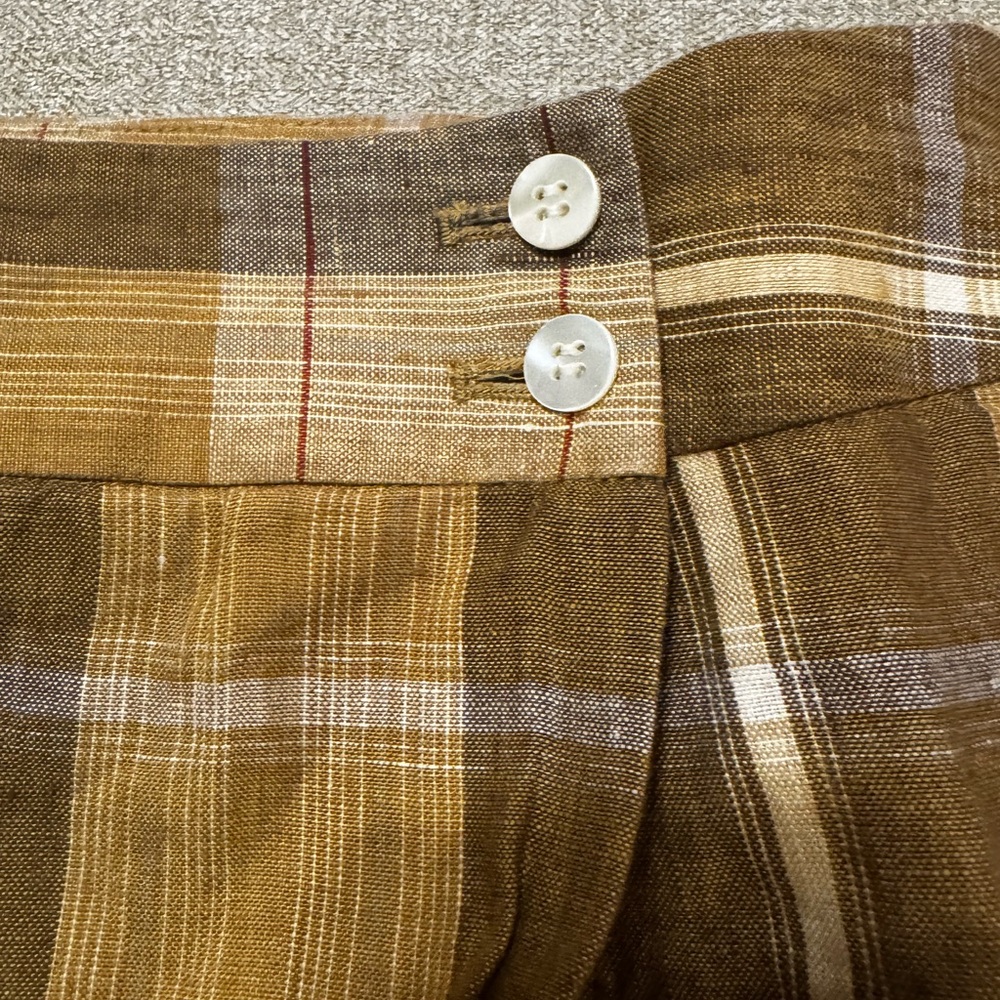 LIZ Claiborne collections women’s size 10 tan and beige linen lined skirt‎ - Picture 4 of 9